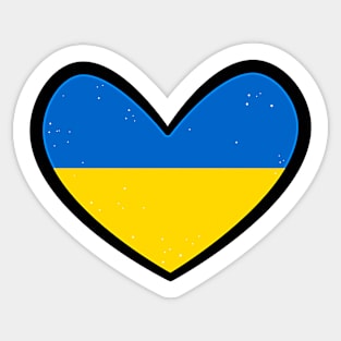 Ukrainian heart Sticker